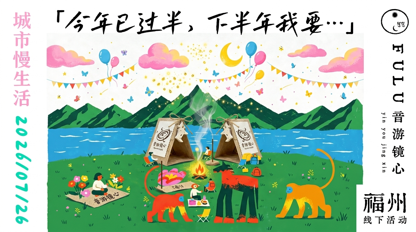「音游镜心·福州慢生活」江边慢游 × 今年已过半,下半年我要...